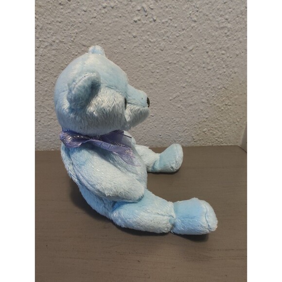 TY Lani Beanie Baby Plush Toy Light Blue Bear w/ Silver Flecks Vintage 2004 - Picture 11 of 13